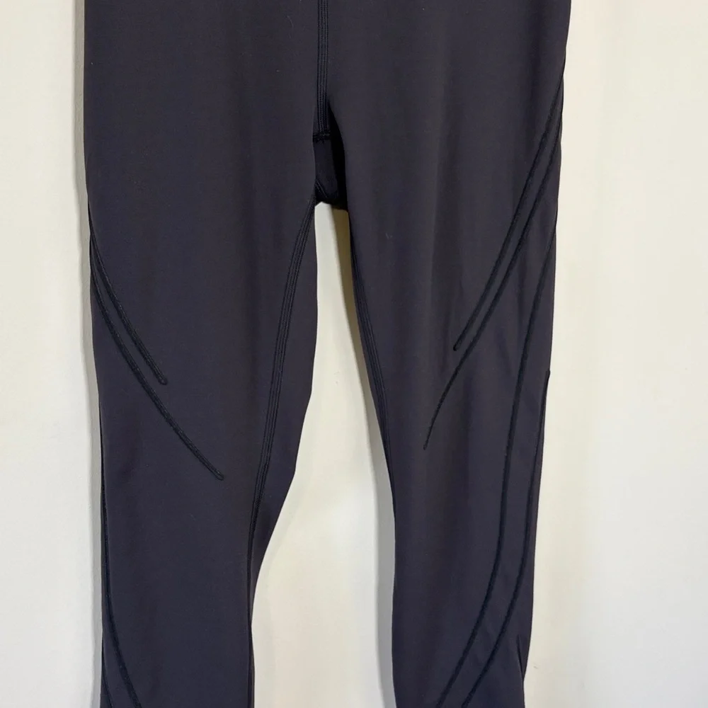 Lululemon Get in Line Super High Rise Tight 28 inch Black Legging Sz 8 - Picture 7 of 15